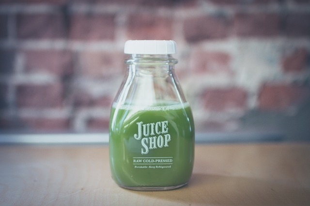 small bottle of asparagus juice